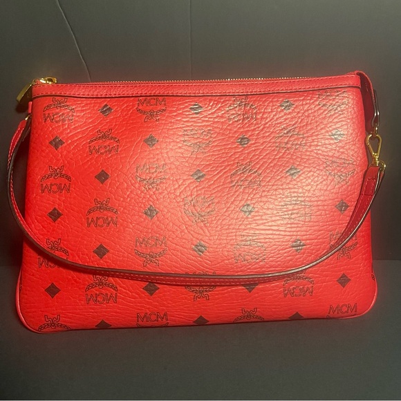 EUC Red MCM Tote and Pouch Bundle - Picture 9 of 11